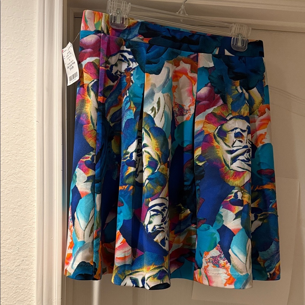 Floral Blue Women's Skirt